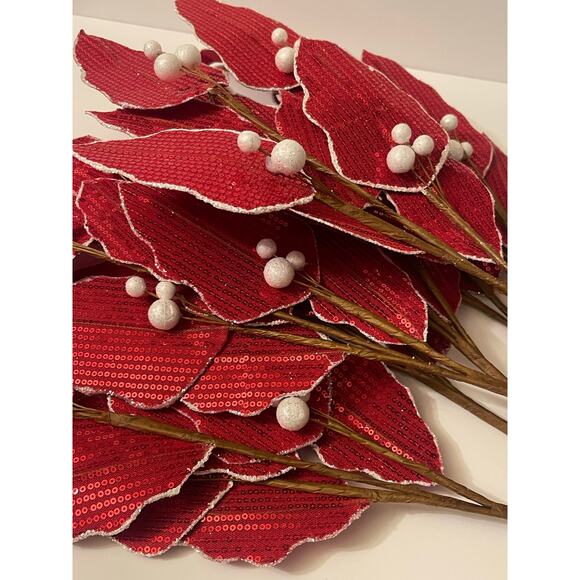 8 Branches 24” Long Christmas Pick Sticks Vase Fillers - Picture 9 of 11